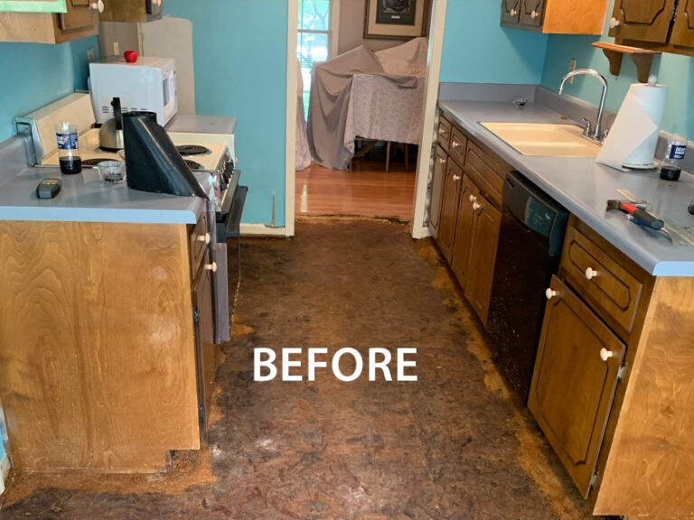 A photo of after Knott's property restoration service - before water damage restoration. 