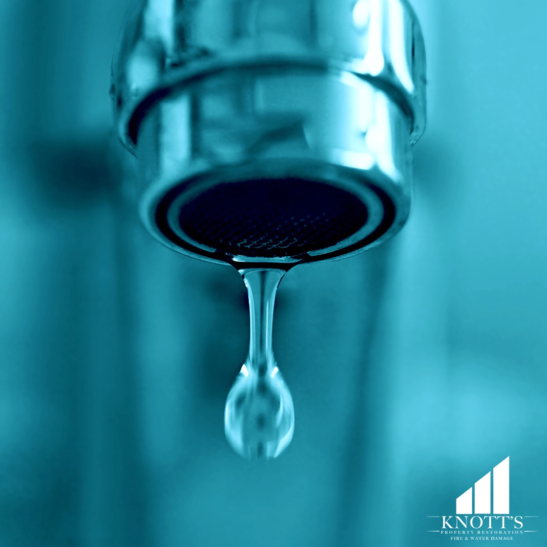 Leave your faucet dripping to prevent freezing wipes - if water damage does happen the Knott's Restoration team can help.